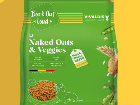 Bark Out Loud Naked Oats & Veggies Veg Mini & Small Breed Adult Dog Dry Food Online now