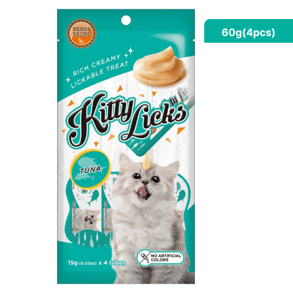 Kitty Licks Tuna and Tuna Salmon Cat Treats Combo Discount