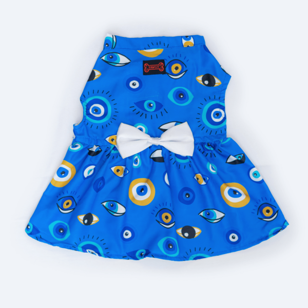 Pawgypets Evil Eye Casual Dress for Dogs and Cats Online now