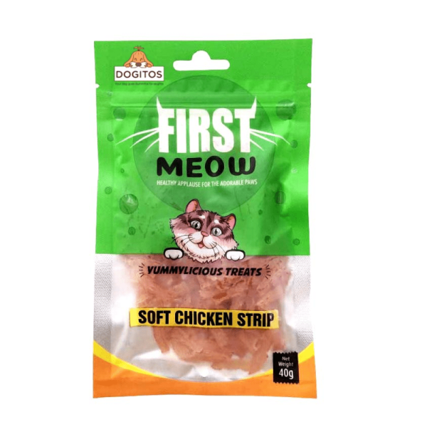 First Meow Chicken Sandwich and Chicken Strip Cat Treat Combo Online Hot Sale