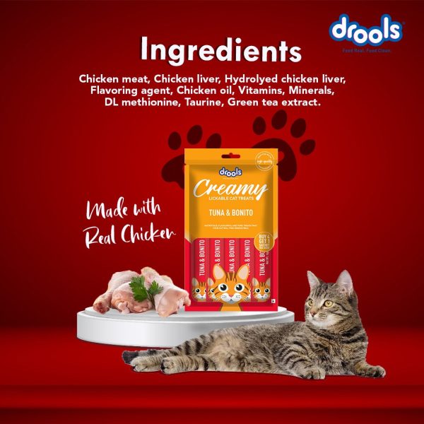 Drools Tuna & Bunito and Crab & Chicken Creamy Cat Treats Combo Online