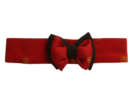 Floof & Co Bow for Dogs (Black & Red) Supply