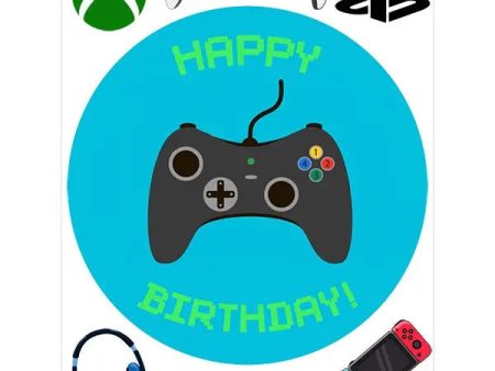 Video Game Edible Cake Image with FREE Edible Icons Online now