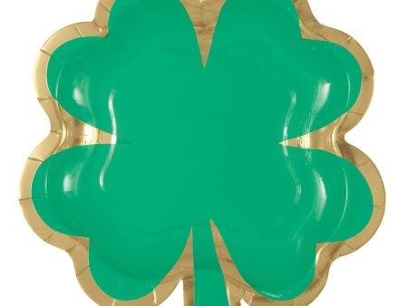 Charming Shamrock Shaped Plates - 8 Pkt Online Sale