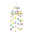 Pastel Floral Paper Chandelier Decoration For Cheap