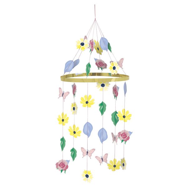 Pastel Floral Paper Chandelier Decoration For Cheap