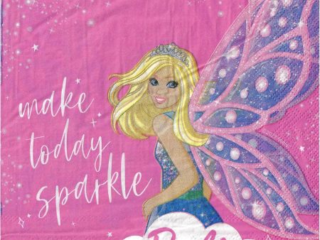 Barbie Napkins - Lunch 20 Pkt Online Sale