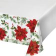 Posh Poinsettia Paper Tablecover Online Hot Sale