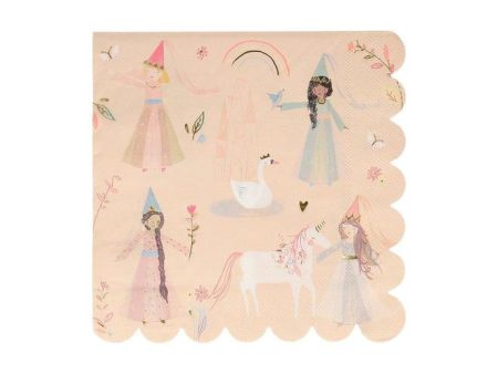 Meri Meri Magical Princess Napkins - Lunch 16 Pkt For Sale