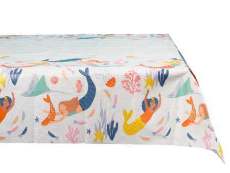 Make Waves Mermaid & Sea Creatures Paper Table Cover Online Hot Sale