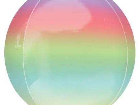 Ombre Rainbow Orbz Foil Balloon Sale