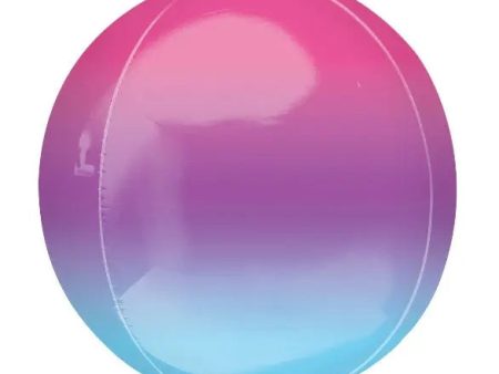 Ombre Purple Blue Orbz Foil Balloon Online now