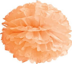 Tangerine Tissue Pom Pom Cheap