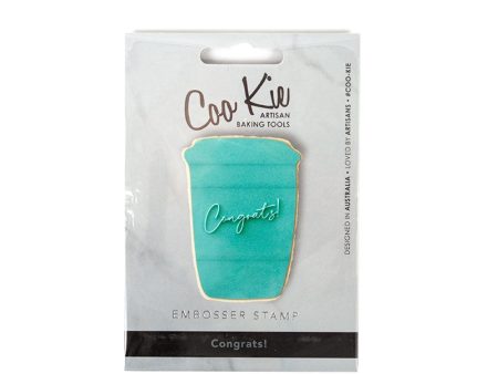 Coo Kie Congrats Embosser Stamp Hot on Sale