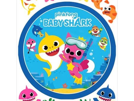 Baby Shark Edible Cake Image with FREE Edible Icons For Discount