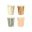 Meri Meri Safari Animal Print Cups - 8 Pkt on Sale