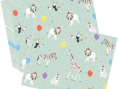 Party Animals Grease Proof Paper - 8 Pkt on Sale