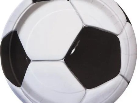 3D Soccer Plates - Lunch 8 Pkt Discount