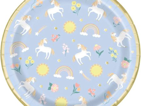 Dainty Unicorn Plates - Dinner 8 Pkt For Cheap