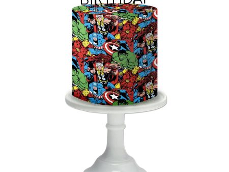 Avengers Edible Cake Wrap Discount