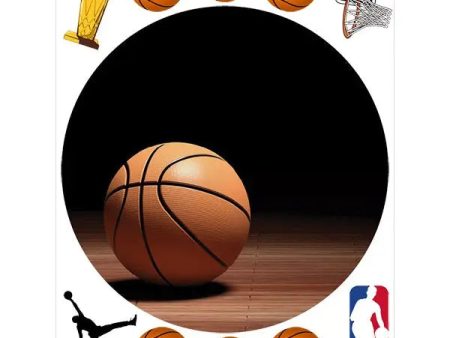 Basketball Edible Cake Image with FREE Edible Icons For Cheap