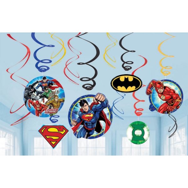 Justice League Hanging Swirl Decorations For Sale