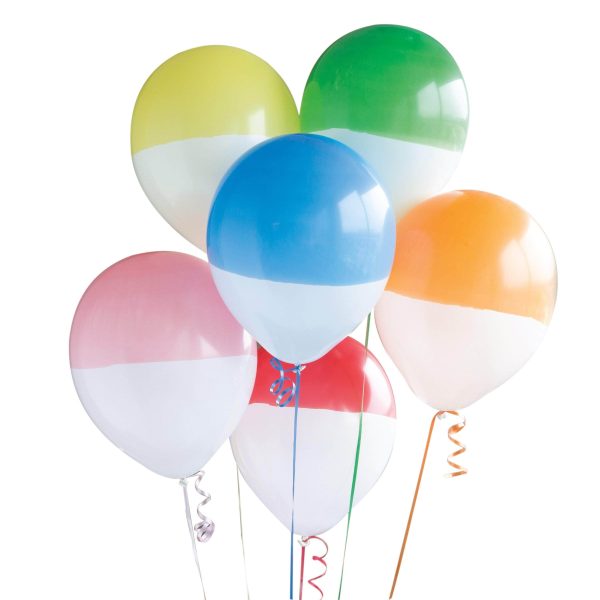 Two Tone Balloons - 6 Pkt Supply