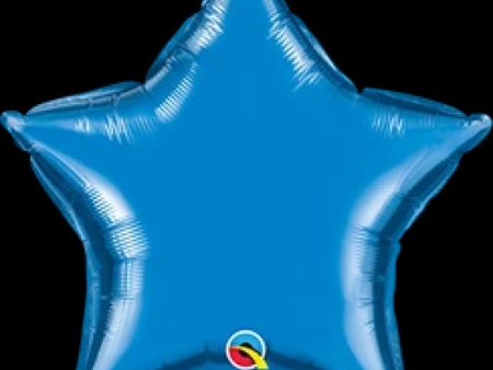 Sapphire Blue Star Mini Foil Balloon Discount