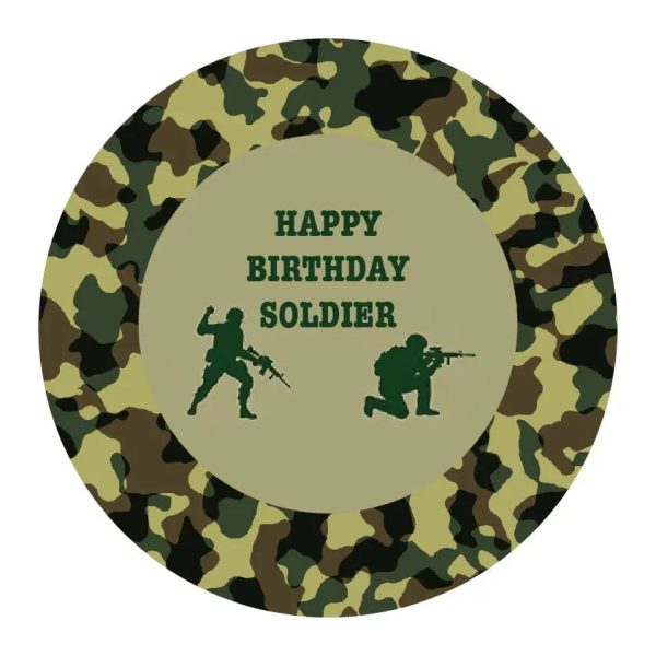 Army Edible Cake Image Hot on Sale