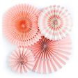 My Minds Eye Basics Party Fans - Coral CLEARANCE Fashion