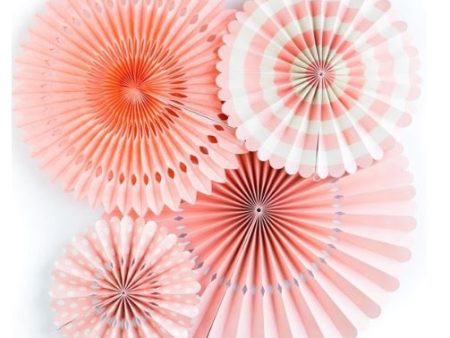 My Minds Eye Basics Party Fans - Coral CLEARANCE Fashion