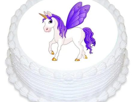 Fairy Unicorn Edible Cake Image For Sale