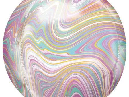 Pastel Marblez Orbz Foil Balloon For Discount