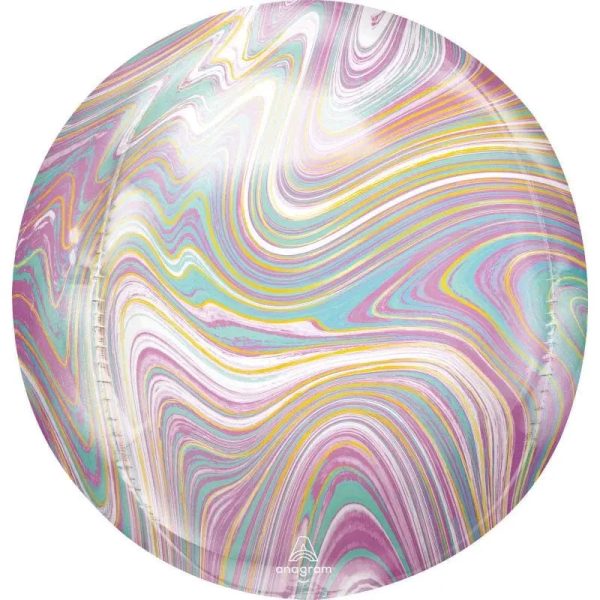 Pastel Marblez Orbz Foil Balloon For Discount