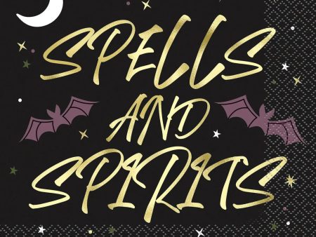 Celestial Halloween Spells and Spirits Napkins - Lunch 16 Pkt Online Hot Sale