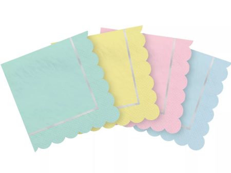 Pretty Pastels Napkins - Lunch 16 Pkt Fashion