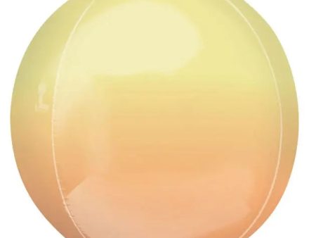 Ombre Yellow Orange Orbz Foil Balloon on Sale