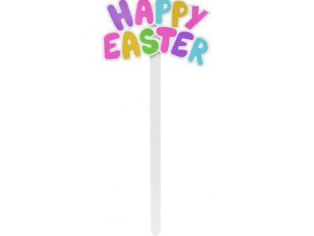 Wooden Happy Easter Garden Stake Decoration Online now