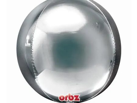 Silver Orbz Foil Balloon For Sale