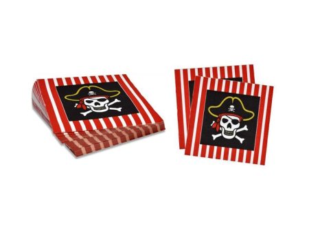 Pirate Napkins - Lunch 20 Pkt Online now