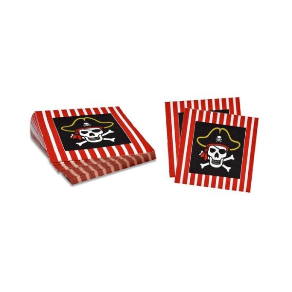 Pirate Napkins - Lunch 20 Pkt Online now