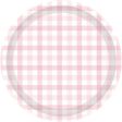 Pastel Pink Gingham Plates - Dinner 8 Pkt Cheap