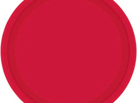 Eco Apple Red Plates - Lunch 20 Pkt on Sale