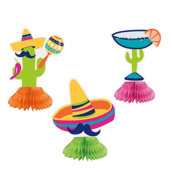 Boho Fiesta Honeycomb Decorations - 3 Pkt Online now