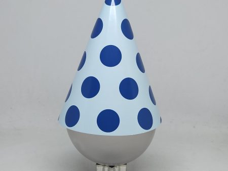 Paper Eskimo Blue Polka Dot Party Hat - 12 Pkt Sale