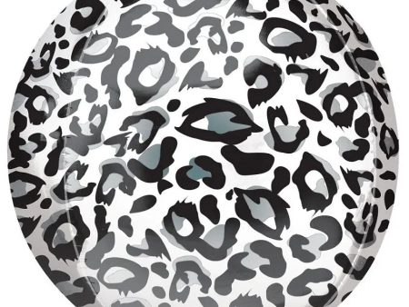 Snow Leopard Print Orbz Foil Balloon Online now