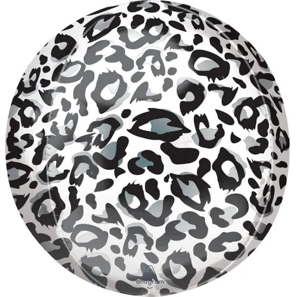 Snow Leopard Print Orbz Foil Balloon Online now