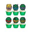 Teenage Mutant Ninja Turtles Cupcake Toppers - 24 Pcs Cheap