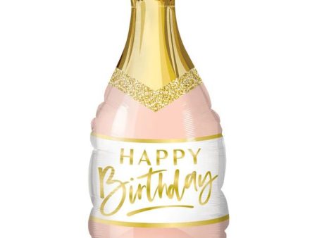 Pink Champagne Mini Foil Balloon Hot on Sale