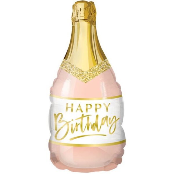 Pink Champagne Mini Foil Balloon Hot on Sale